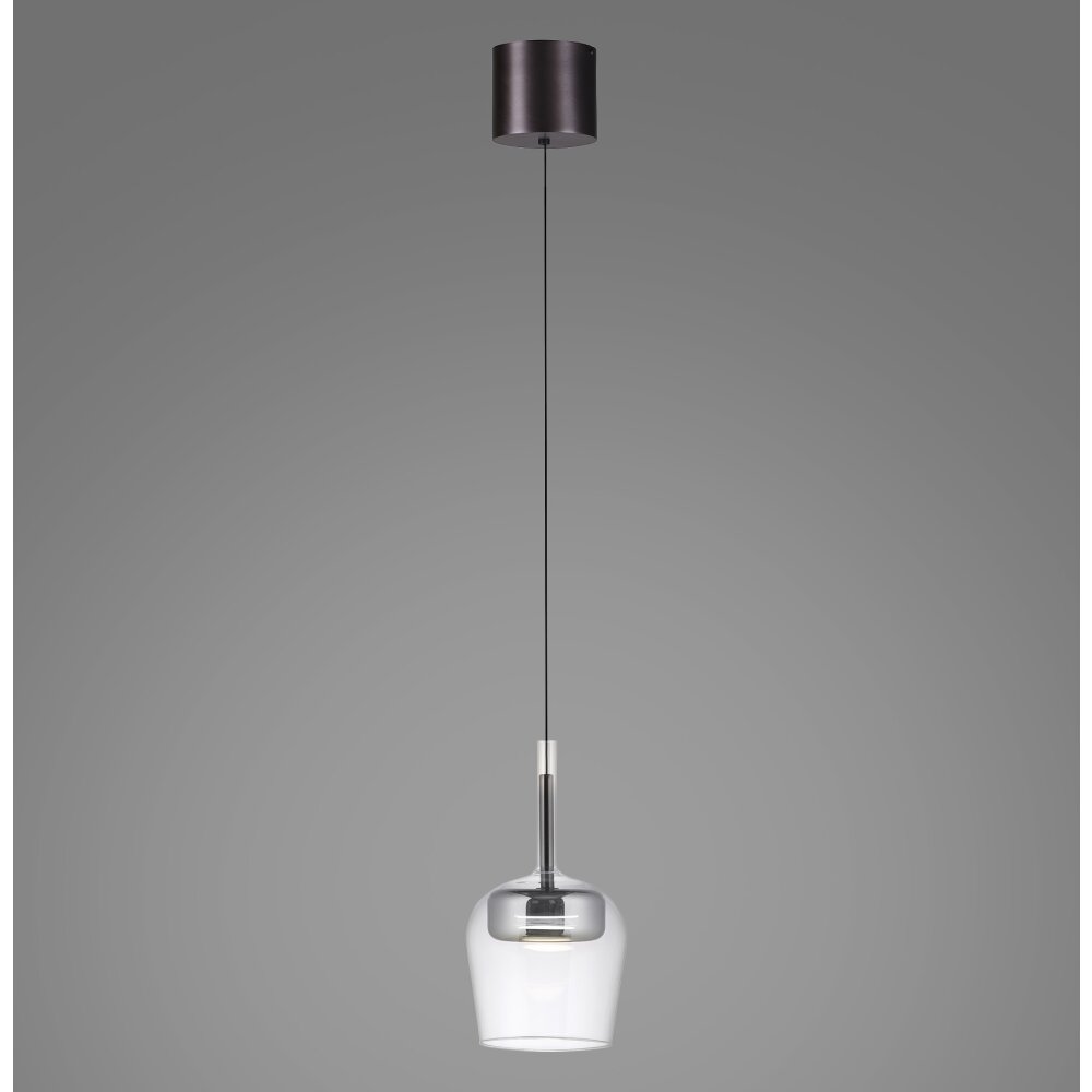 Oświetlenie Paul Neuhaus Q-Kon Lampa wisząca LED Brązowy, 1-punktowy, Zdalne sterowanie main product photo