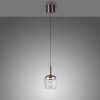 Paul Neuhaus Q-Serie Q-Kon Lampa wisząca LED Brązowy, 1-punktowy, Zdalne sterowanie Paul Neuhaus Q-Serie Q-Kon Lampa wisząca LED Brązowy, 1-punktowy, Zdalne sterowanie