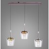 Paul Neuhaus Q-Serie Q-Kon Lampa wisząca LED Brązowy, 3-punktowe, Zdalne sterowanie Paul Neuhaus Q-Serie Q-Kon Lampa wisząca LED Brązowy, 3-punktowe, Zdalne sterowanie