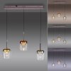 Paul Neuhaus Q-Serie Q-Kon Lampa wisząca LED Brązowy, 3-punktowe, Zdalne sterowanie Paul Neuhaus Q-Serie Q-Kon Lampa wisząca LED Brązowy, 3-punktowe, Zdalne sterowanie
