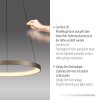 Oświetlenie Paul Neuhaus Hoop Lampa wisząca LED Brązowy, 1-punktowy