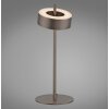 Paul Neuhaus Q-Serie Q-Rotate Lampa stołowa LED Brązowy, 1-punktowy, Zdalne sterowanie