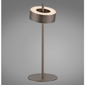 Paul Neuhaus Q-Serie Q-Rotate Lampa stołowa LED Brązowy, 1-punktowy, Zdalne sterowanie