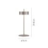 Paul Neuhaus Q-Serie Q-Rotate lampa stołowa LED srebrny, 1-punktowy