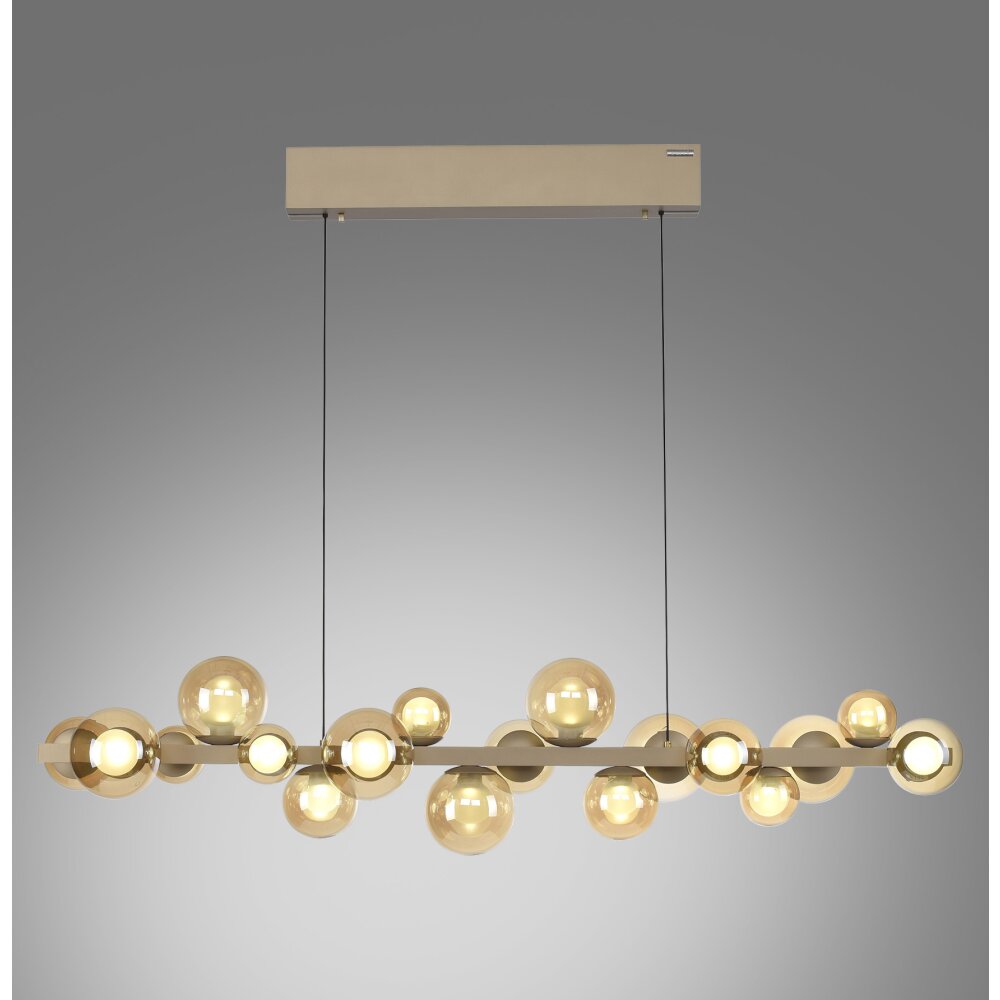 Oświetlenie Paul Neuhaus E-Popup Lampa wisząca LED Brązowy, 18-punktowe, Zdalne sterowanie main product photo