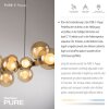 Oświetlenie Paul Neuhaus E-Popup Lampa wisząca LED Brązowy, 18-punktowe, Zdalne sterowanie