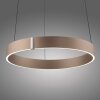 Oświetlenie Paul Neuhaus E-Clipse Lampa wisząca LED Brązowy, 2-punktowe, Zdalne sterowanie