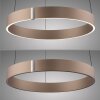 Oświetlenie Paul Neuhaus E-Clipse Lampa wisząca LED Brązowy, 2-punktowe, Zdalne sterowanie