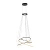 Oświetlenie Paul Neuhaus Rings Lampa wisząca LED Szary, 1-punktowy, Zdalne sterowanie