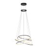Oświetlenie Paul Neuhaus Rings Lampa wisząca LED Szary, 1-punktowy, Zdalne sterowanie
