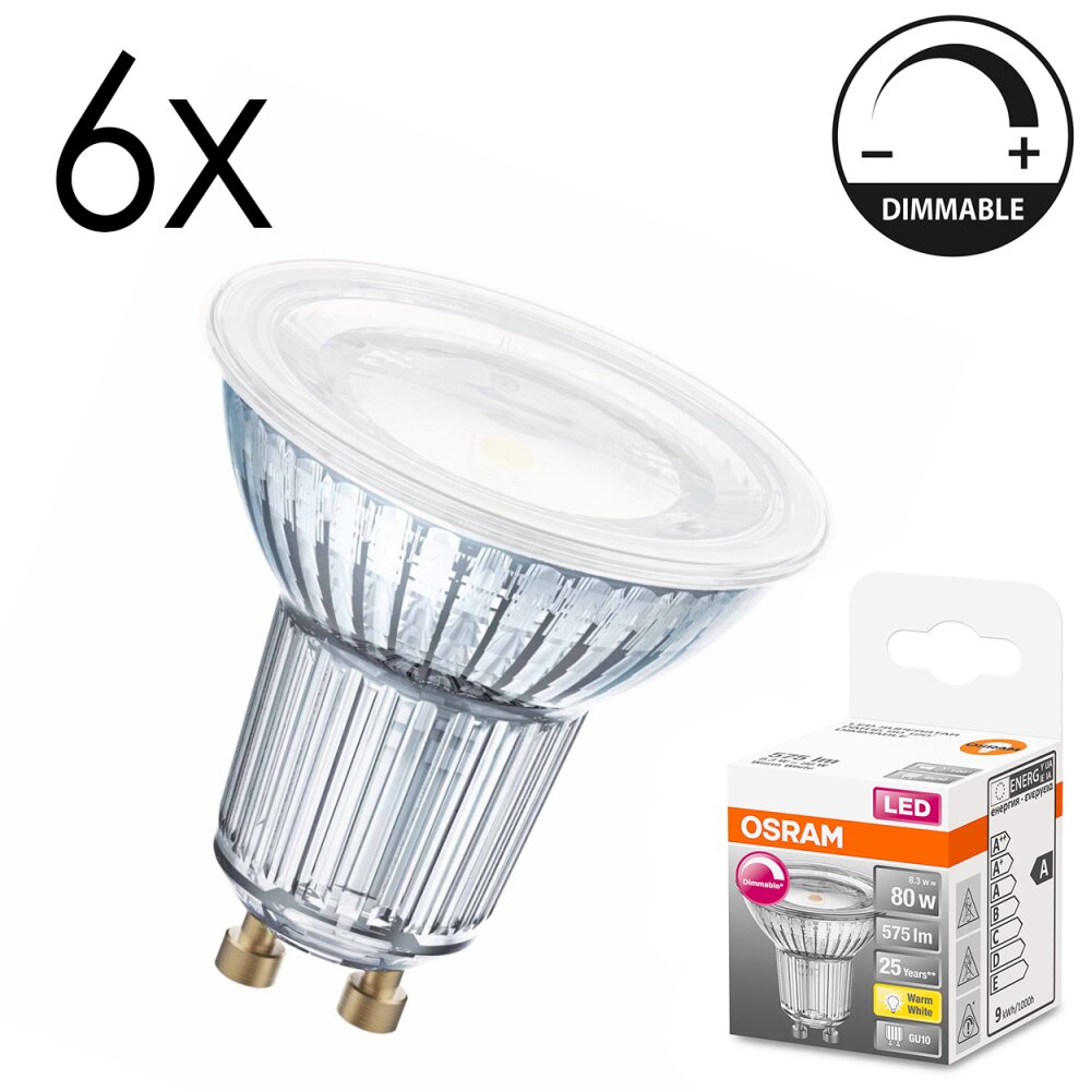 Oświetlenie Osram GU10 7.9 Watt ciepły biały przyciemnione 650 Lumen main product photo