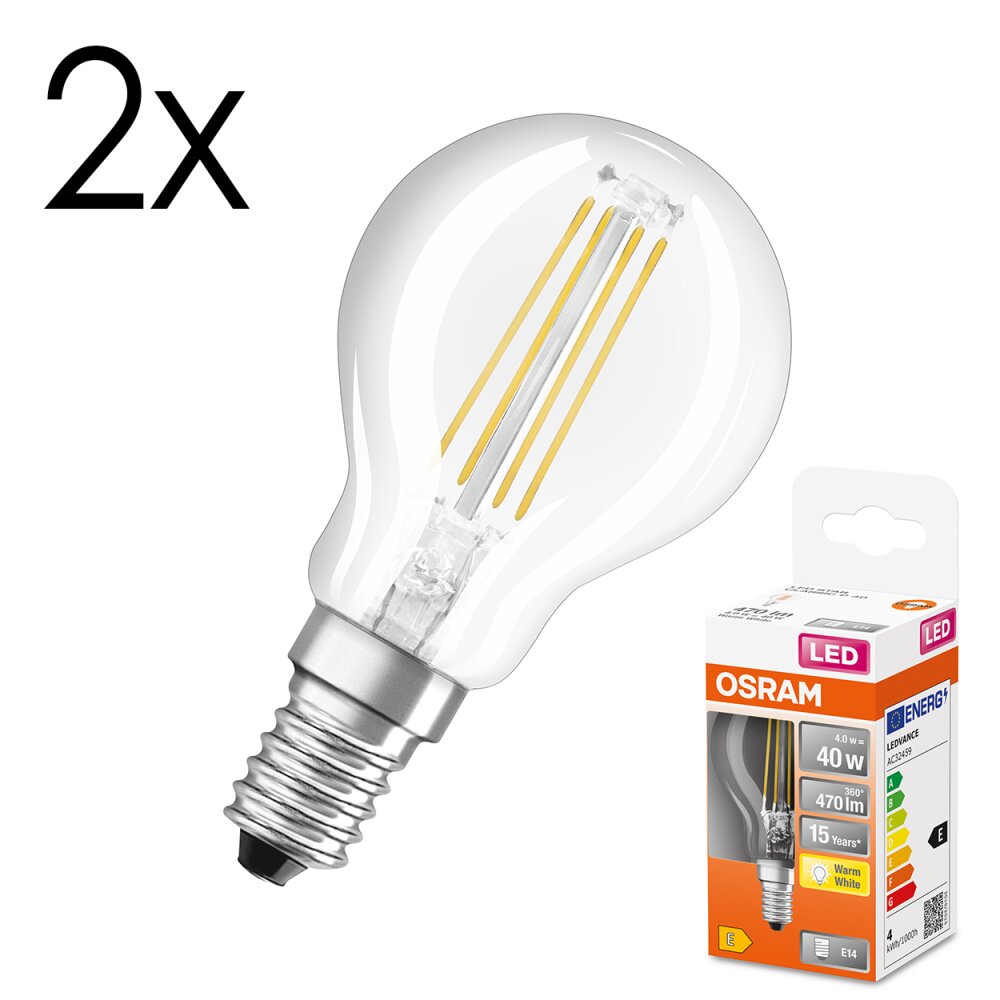 Oświetlenie Osram E14 LED 4 Watt ciepły biały 470 Lumen main product photo