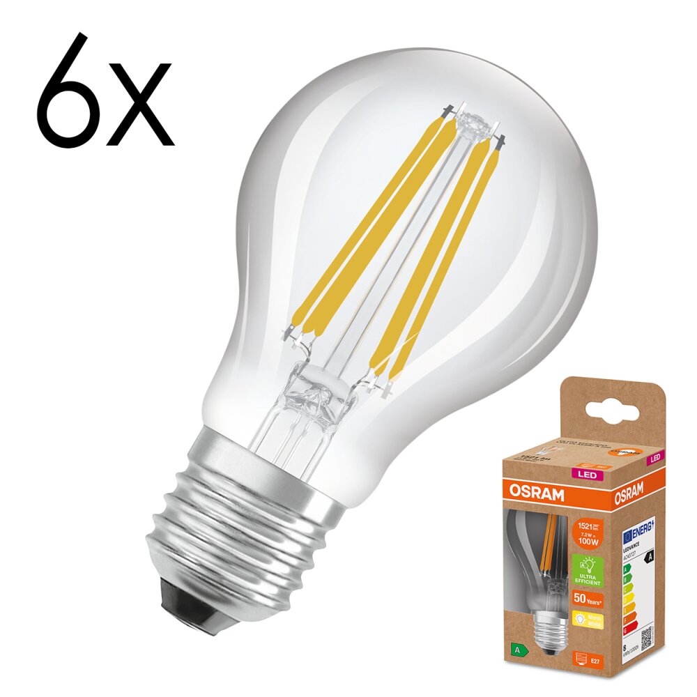 Oświetlenie Osram E27 7.2 Watt ciepły biały 1521 Lumen main product photo