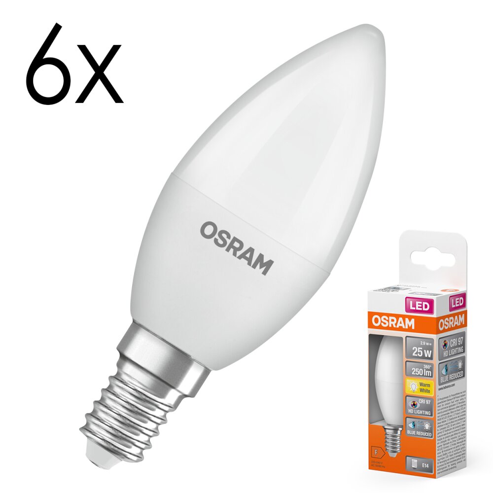 Oświetlenie Osram E14 LED 2.8 Watt ciepły biały 245 Lumen main product photo