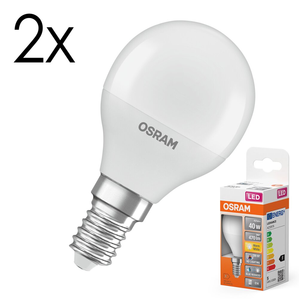 Oświetlenie Osram E14 LED 4.9 Watt ciepły biały 470 Lumen main product photo