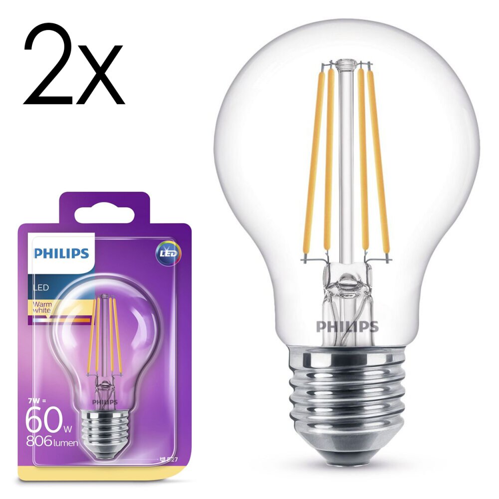 Oświetlenie Philips E27 LED 7 Watt ciepły biały 806 Lumen main product photo