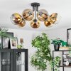 Koyoto Lampa sufitowa, Kula świetlna Złoty, Przezroczysty, 7-punktowe