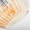 Koyoto lampa sufitowa, kula świetlna bursztynowy, 7-punktowe