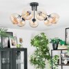 Koyoto Lampa sufitowa, Kula świetlna W kolorze bursztynu, 7-punktowe