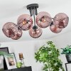 Koyoto lampa sufitowa, kula świetlna miedziany, 7-punktowe
