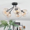 Koyoto lampa sufitowa, kula świetlna 52 cm bursztynowy, przezroczysty, 5-punktowe