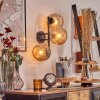 Ripoll Kula świetlna, Lampa ścienna W kolorze bursztynu, 3-punktowe