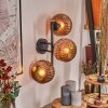 Ripoll Kula świetlna, Lampa ścienna W kolorze miedzi, 3-punktowe