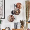 Ripoll Kula świetlna, Lampa ścienna Przezroczysty, W kolorze miedzi, 3-punktowe