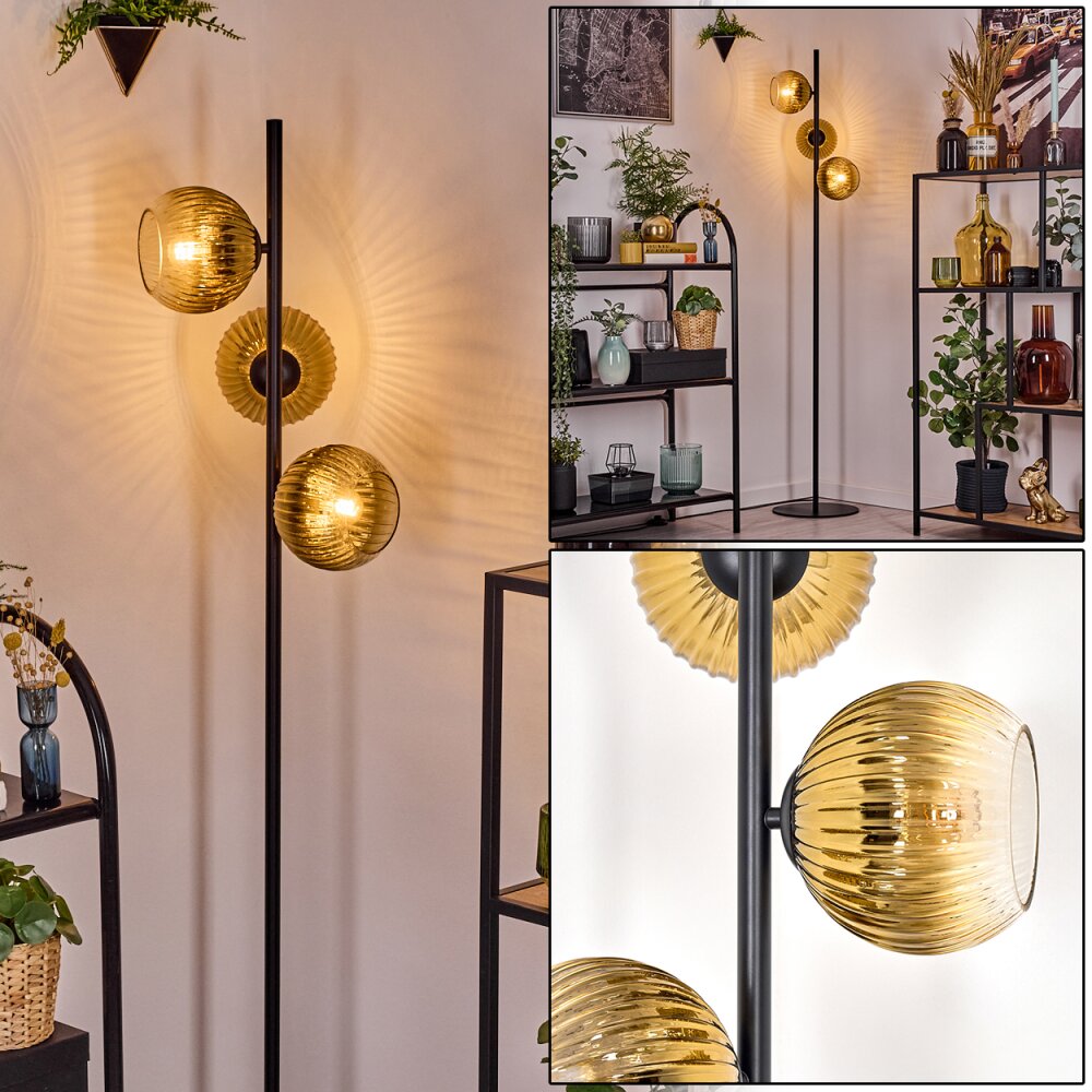 Koyoto Lampa stojąca 31 cm Złoty, Przezroczysty, 3-punktowe main product photo
