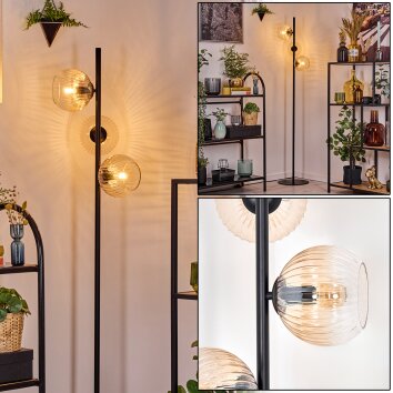 Koyoto Lampa stojąca 31 cm W kolorze bursztynu, Przezroczysty, 3-punktowe
