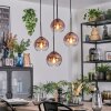 Koyoto Lampa wisząca, Kula świetlna, Lampa wiszącego klastra Przezroczysty, W kolorze miedzi, 4-punktowe