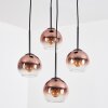 Koyoto Lampa wisząca, Kula świetlna, Lampa wiszącego klastra Przezroczysty, W kolorze miedzi, 4-punktowe