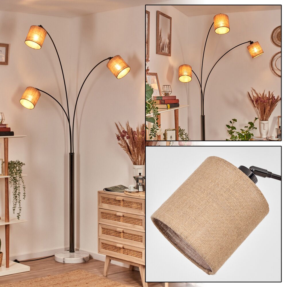 Soungou Lampa stojąca Chrom, Czarny, Biały, 3-punktowe main product photo