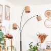 Soungou Lampa stojąca Chrom, Czarny, Biały, 3-punktowe