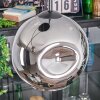 Ripoll lampa wisząca, kula świetlna, lampa wisząca kaskadowa chrom, przydymiony, 3-punktowe