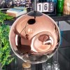 Ripoll lampa wisząca, kula świetlna, lampa wisząca kaskadowa przezroczysty, miedziany, 3-punktowe