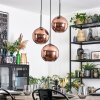 Koyoto lampa wisząca, kula świetlna, lampa wisząca kaskadowa miedziany, 3-punktowe