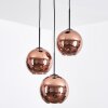 Koyoto lampa wisząca, kula świetlna, lampa wisząca kaskadowa miedziany, 3-punktowe