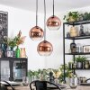 Koyoto Lampa wisząca, Kula świetlna, Lampa wiszącego klastra Przezroczysty, W kolorze miedzi, 3-punktowe