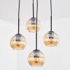 Koyoto lampa wisząca, kula świetlna, lampa wisząca kaskadowa bursztynowy, 4-punktowe