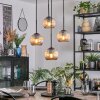 Koyoto Lampa wisząca, Kula świetlna, Lampa wiszącego klastra W kolorze bursztynu, 4-punktowe