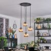 Koyoto Lampa wisząca, Kula świetlna, Lampa wiszącego klastra W kolorze bursztynu, 4-punktowe