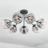 Ripoll lampa sufitowa, kula świetlna przezroczysty, przydymiony, 7-punktowe