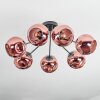 Ripoll lampa sufitowa, kula świetlna miedziany, 7-punktowe