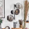 Ripoll Kula świetlna, Lampa ścienna Chrom, Przydymiony, 3-punktowe