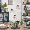 Ripoll lampa wisząca, kula świetlna, lampa wisząca kaskadowa bursztynowy, przezroczysty, 3-punktowe