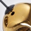 Ripoll lampa wisząca, kula świetlna, lampa wisząca kaskadowa złoty, przezroczysty, 3-punktowe