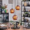 Ripoll lampa wisząca, kula świetlna, lampa wisząca kaskadowa miedziany, 3-punktowe