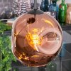 Ripoll lampa wisząca, kula świetlna, lampa wisząca kaskadowa miedziany, 3-punktowe