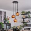 Ripoll lampa wisząca, kula świetlna, lampa wisząca kaskadowa miedziany, 3-punktowe